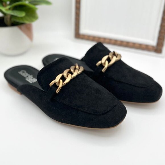 Women's Black Faux Suede Mule Keepsake Corkys Size 7 NWT - Picture 4 of 4